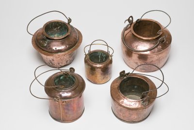 Glue pots or kettles by English School