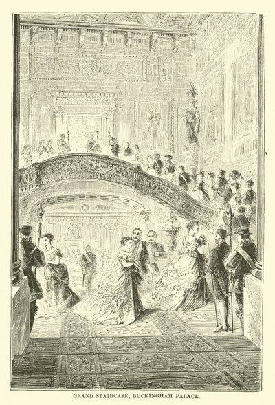 Grand Staircase, Buckingham Palace by English School