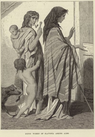 Gypsy Women of Slavonia Asking Alms by English School