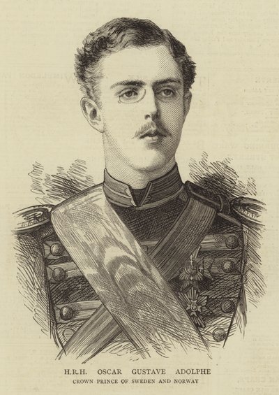 HRH Oscar Gustave Adolphe by English School