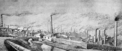 Hafod Copper Works (engraving) by English School