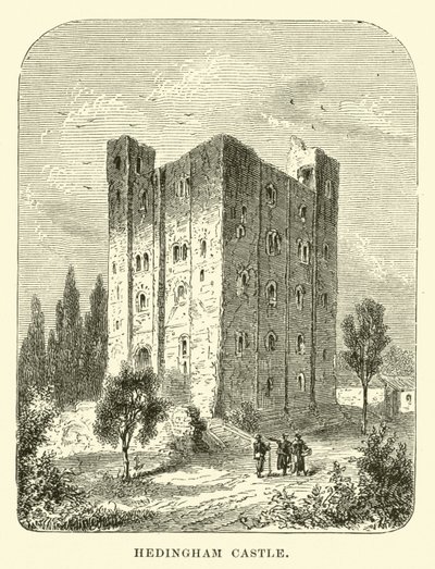 Hedingham Castle by English School