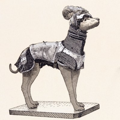 Hound in Body Armour by English School