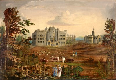 Hylton Castle, Sunderland c.1830 by English School