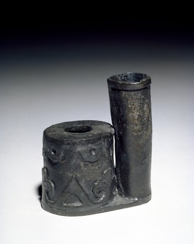 Inkwell with pen-holder by English School