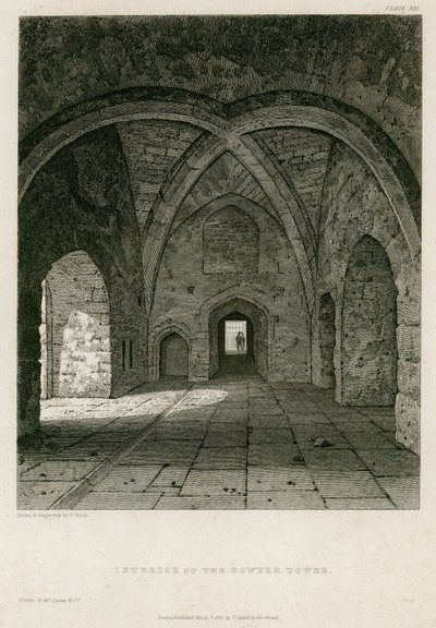 Interior of the Bowyer Tower by English School