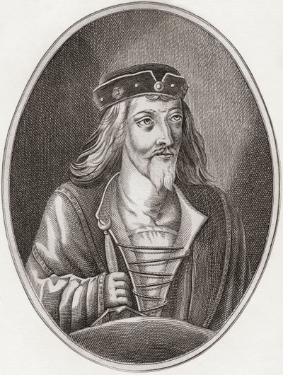 James I, King of Scots by English School