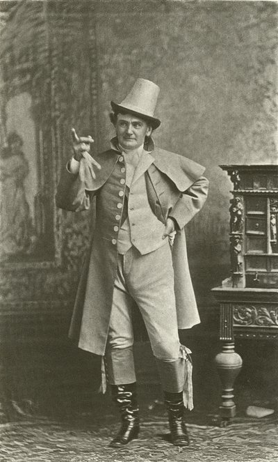 Joe Jefferson as Bob Acres (engraving) by English School