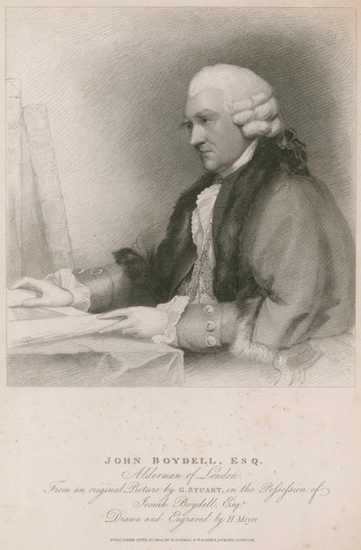 John Boydell, Alderman of London by English School