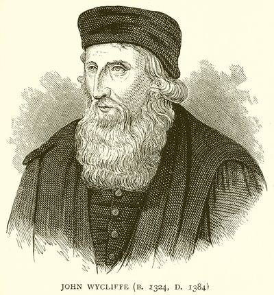 John Wycliffe (B. 1324, D. 1384) by English School