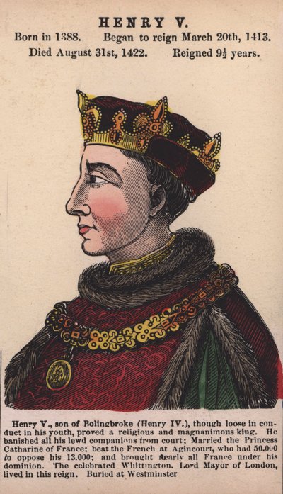 King Henry V by English School