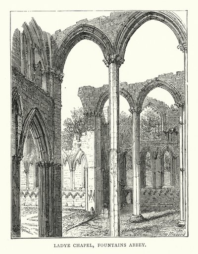 Ladye Chapel, Fountains Abbey by English School