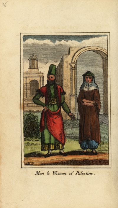 Man and Woman of Palestine by English School
