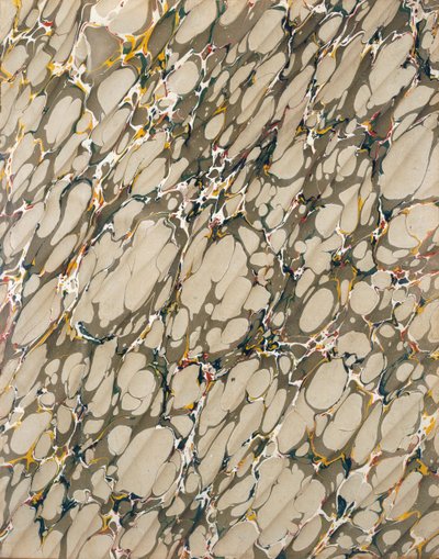 Marble Endpaper by English School