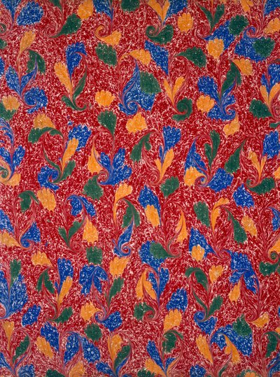 Marble Endpaper by English School
