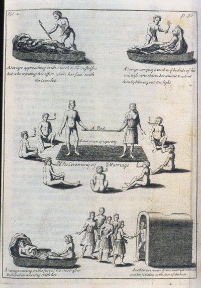 Marriage Customs, 1703 by English School