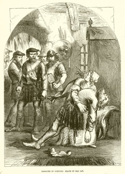 Massacre of Glencoe: Death of Mac Lan by English School