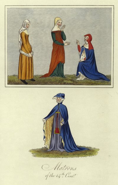 Matrons of the 14th Century by English School