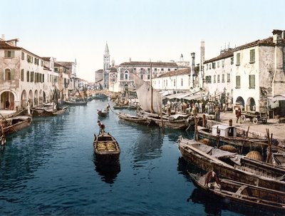 Fish Market, Chioggia by English School