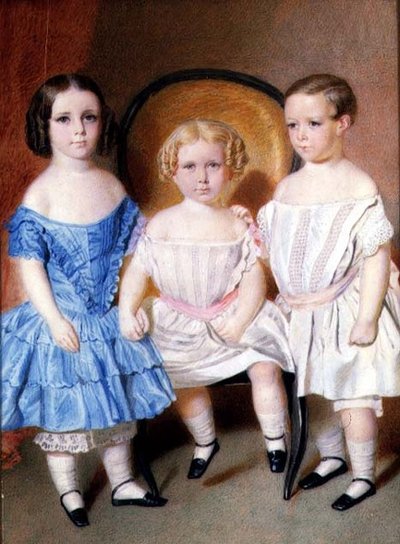 Miniature of the Cooper Children by English School