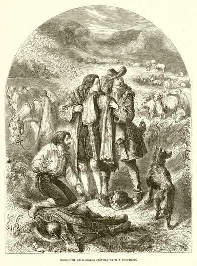 Monmouth Exchanging Clothes with a Shepherd by English School