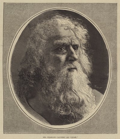 Mr Charles Calvert as Lear by English School