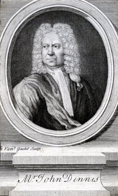 Mr John Dennis (1658-1734) by English School