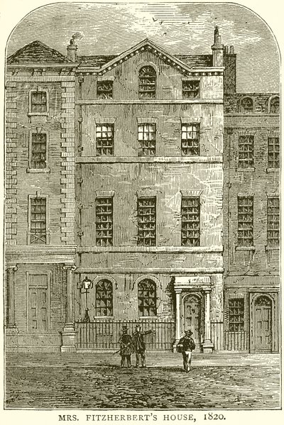 Mrs. Fitzherberts House, 1820 by English School