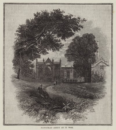 Newstead Abbey as it was by English School