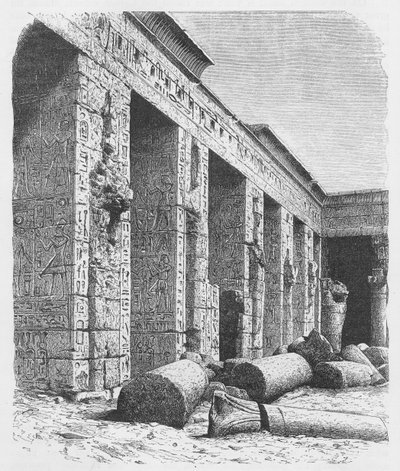 Palace of Rameses III, Medinet-Abou by English School