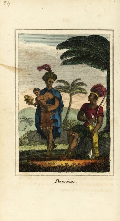 Peruvians or Inca People of Peru by English School