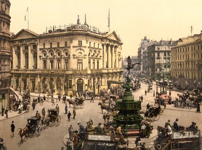 Piccadilly Circus, London by English School