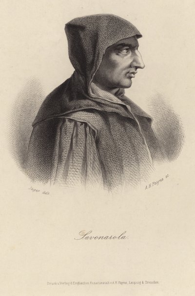 Portrait of Girolamo Savonarola by English School