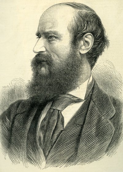 Portrait of John Bagnold Burgess, 1877 by English School