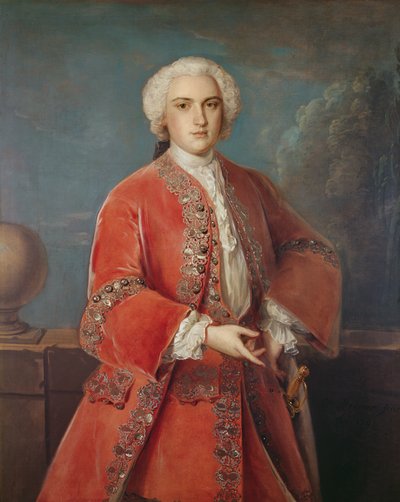 Portrait of John Hall Stevenson, 1741 by English School