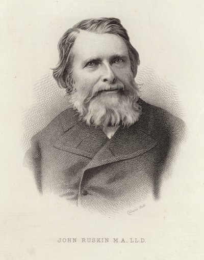 Portrait of John Ruskin by English School