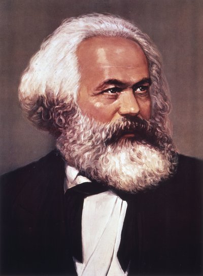 Portrait of Karl Marx by English School