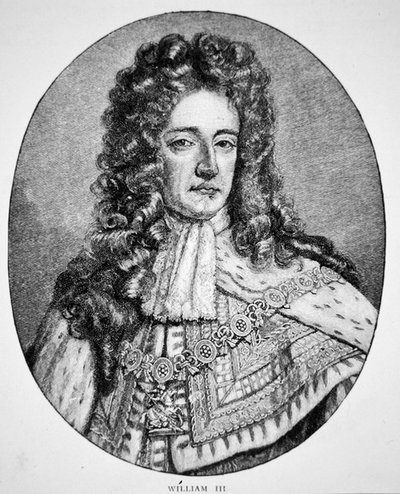 Portrait of King William III by English School