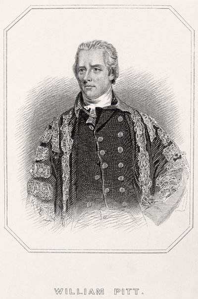 Portrait of William Pitt by English School