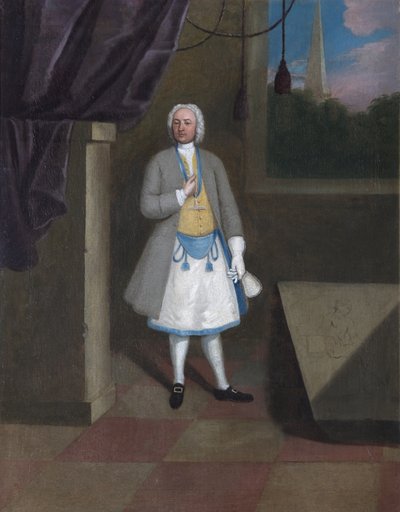 Portrait of a Freemason by English School