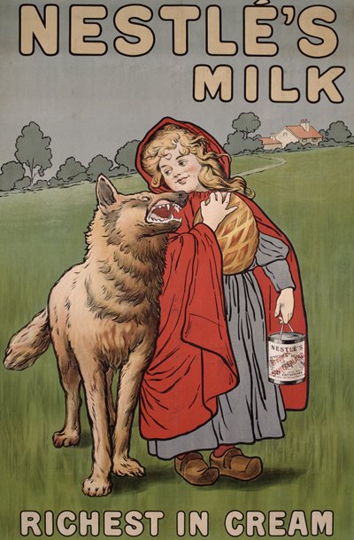 Poster advertising Nestles milk, 1900 by English School