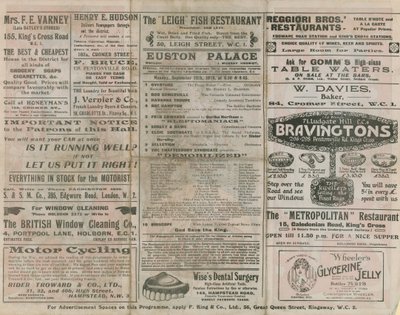 Programme for The Euston by English School