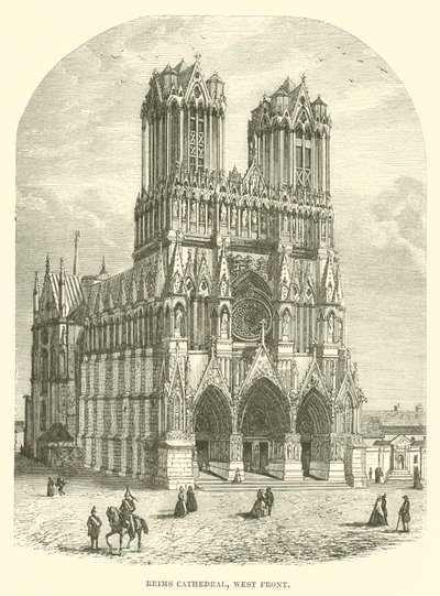 Reims Cathedral, West Front by English School