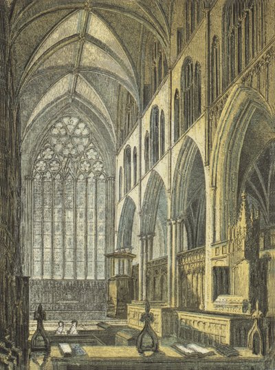 Ripon Cathedral, View of the Choir by English School