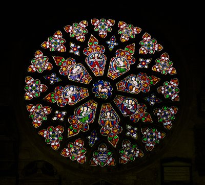 Rose window by English School