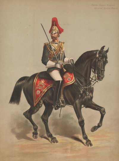 Royal Horse Guards, Officer, Review Order by English School