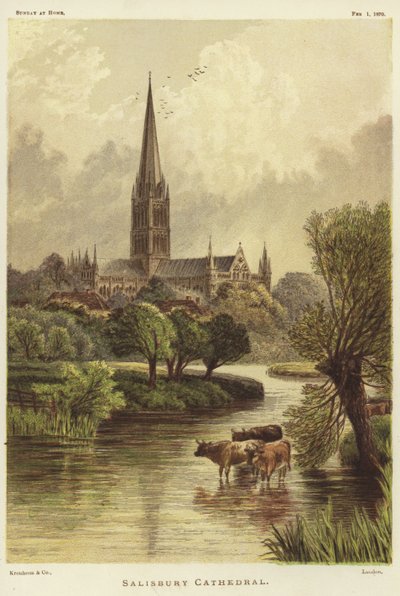 Salisbury Cathedral in Salisbury by English School