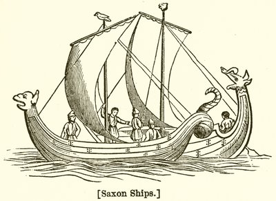 Saxon Ships by English School