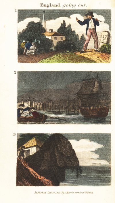 Scenes in England, Regency Era by English School