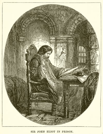 Sir John Eliot in Prison by English School